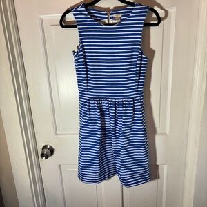 Blue Striped Dress J Crew
